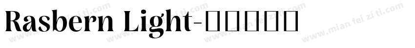 Rasbern Light字体转换